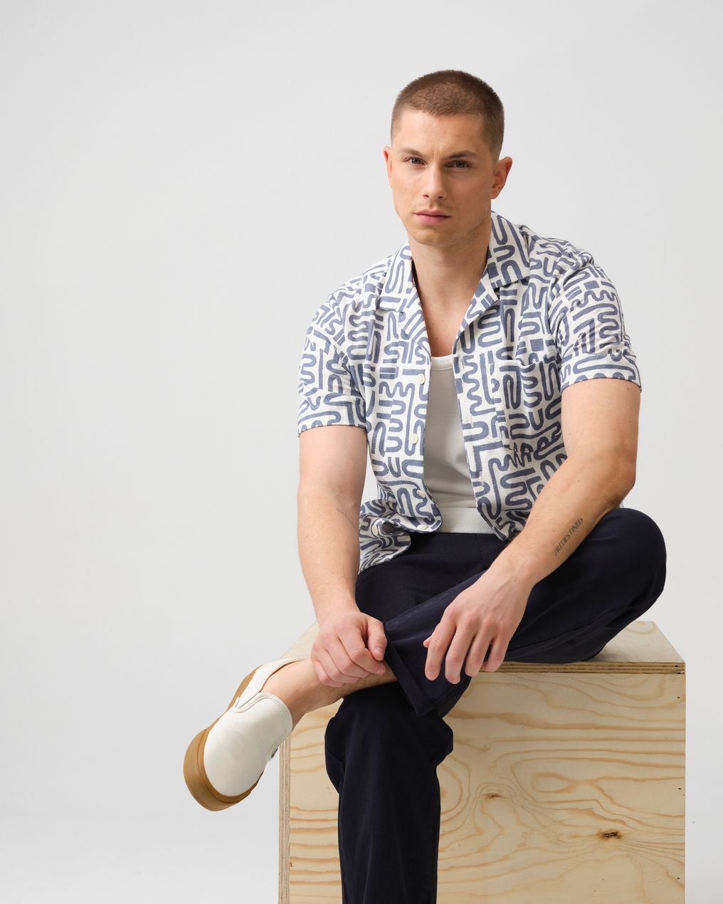 J.C. RAGS Alberto Casual Overhemd KM 
