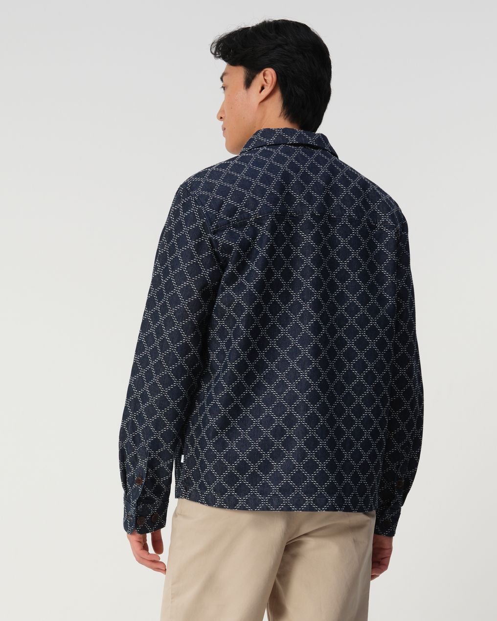 J.C. RAGS Roux Diamond Overshirt 