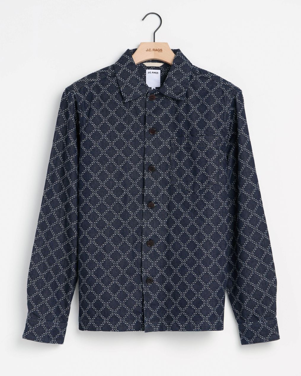 J.C. RAGS Roux Diamond Overshirt 