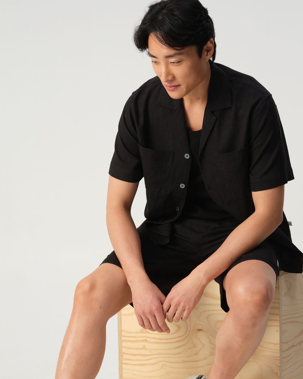 J.C. RAGS Aaron Jacquard Casual Overhemd