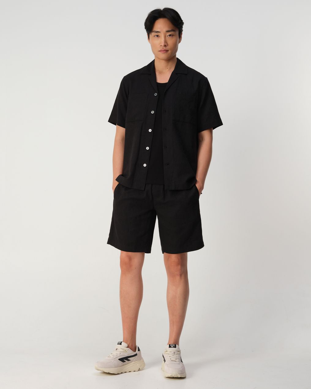 J.C. RAGS Aaron Jacquard Casual Overhemd