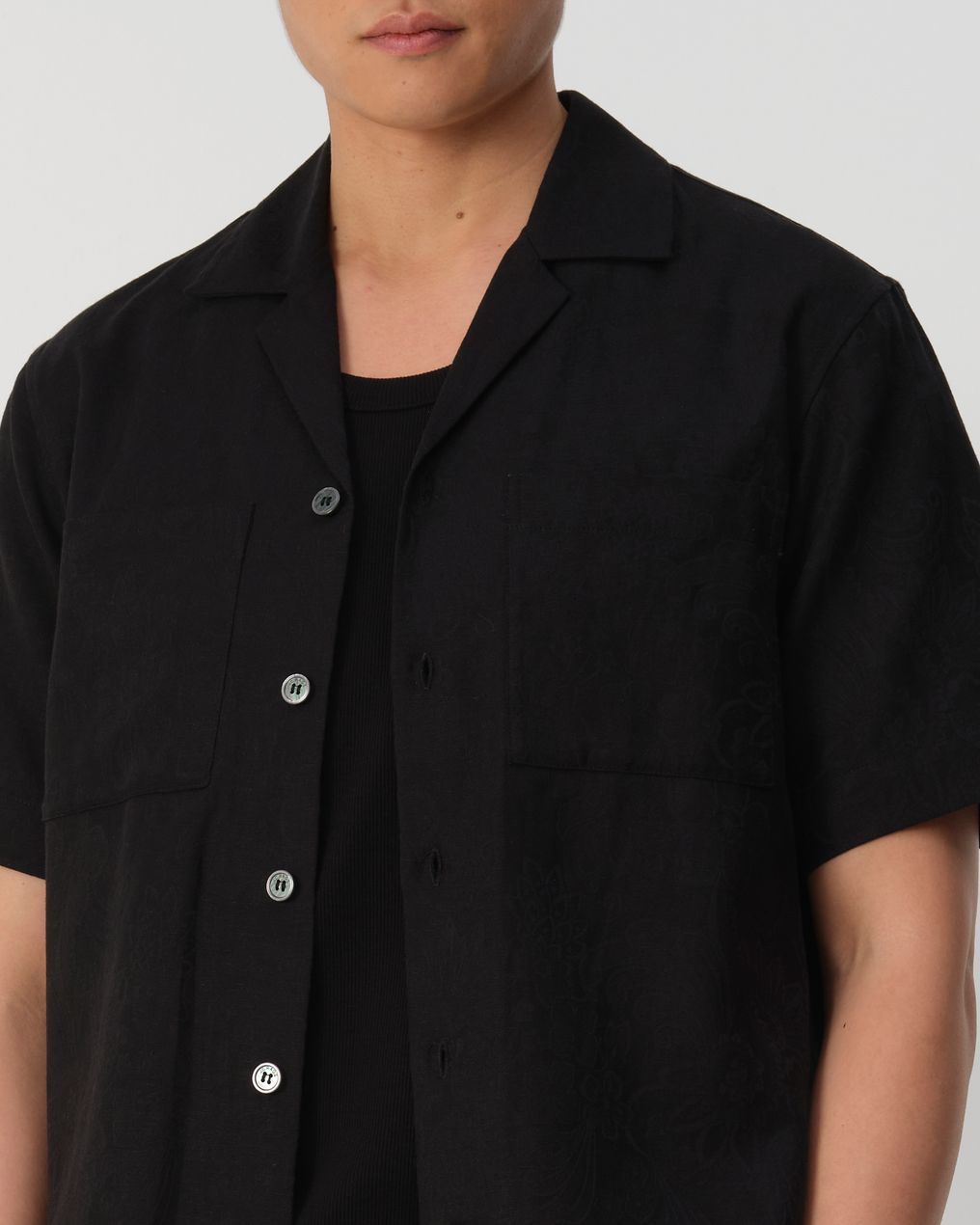 J.C. RAGS Aaron Jacquard Casual Overhemd