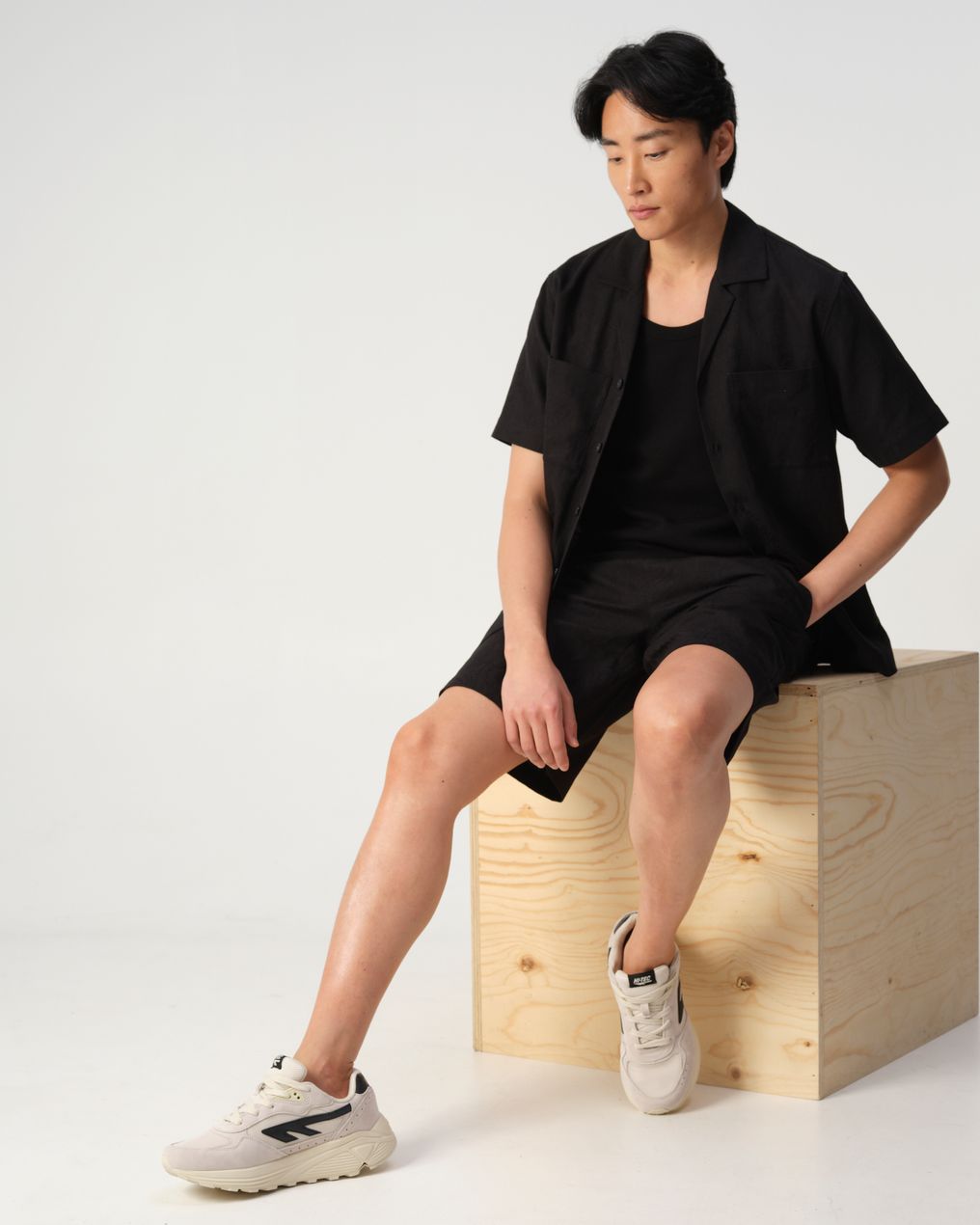 J.C. RAGS Aaron Jacquard Casual Overhemd