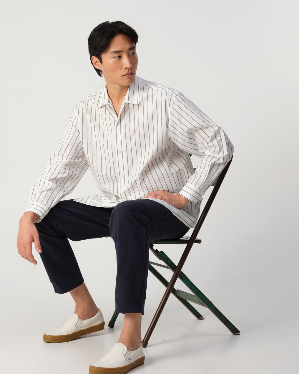 J.C. RAGS Dylan Stripe Casual Overhemd