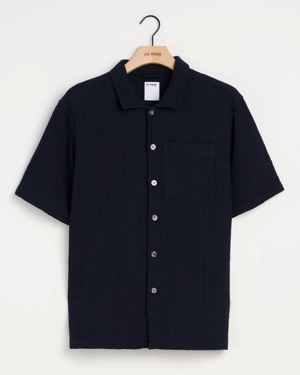 J.C. RAGS Duncan Waffle Casual Overhemd