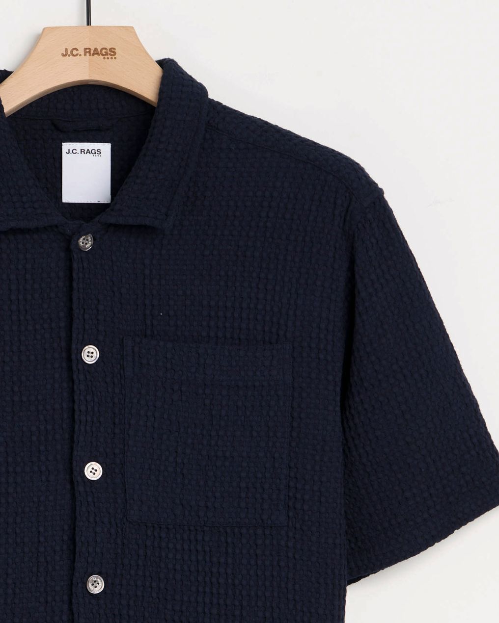 J.C. RAGS Duncan Waffle Casual Overhemd