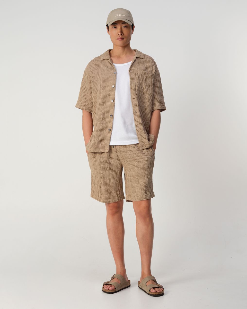 J.C. RAGS Duncan Waffle Casual Overhemd