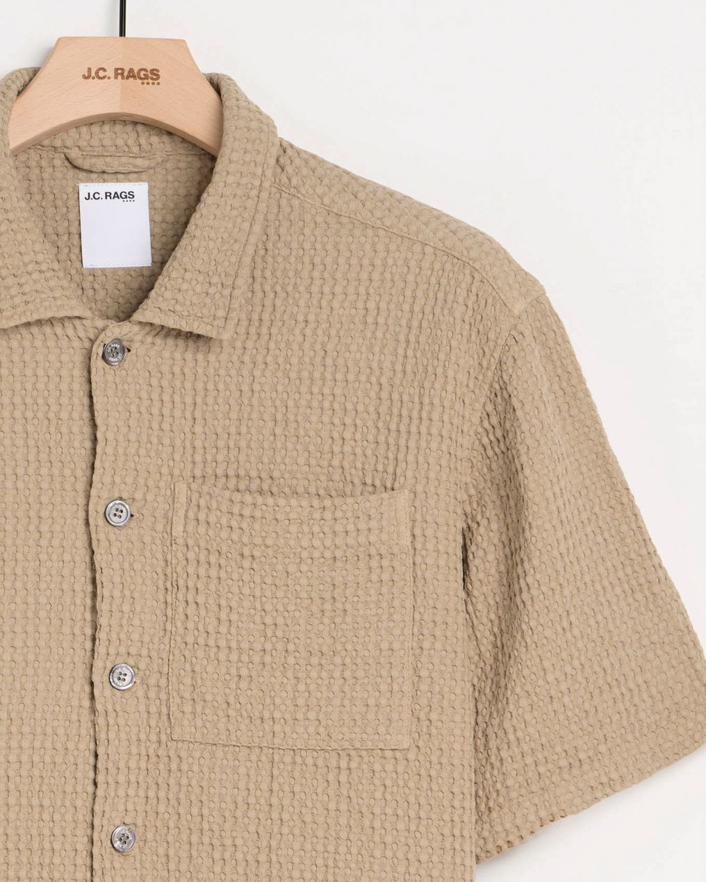 J.C. RAGS Duncan Waffle Casual Overhemd
