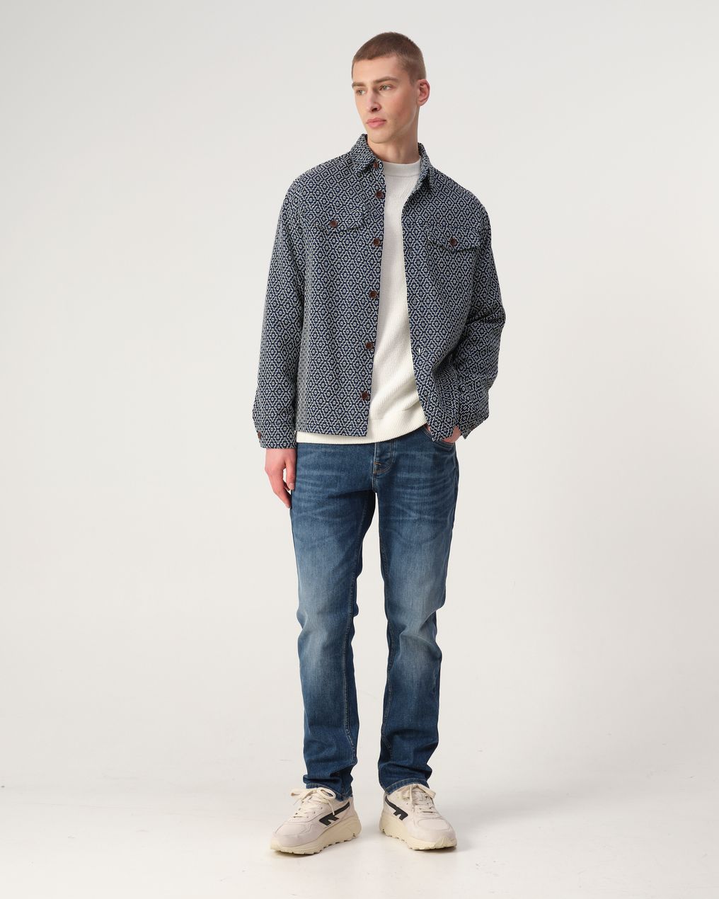 J.C. RAGS Rylee Jacquard Overshirt