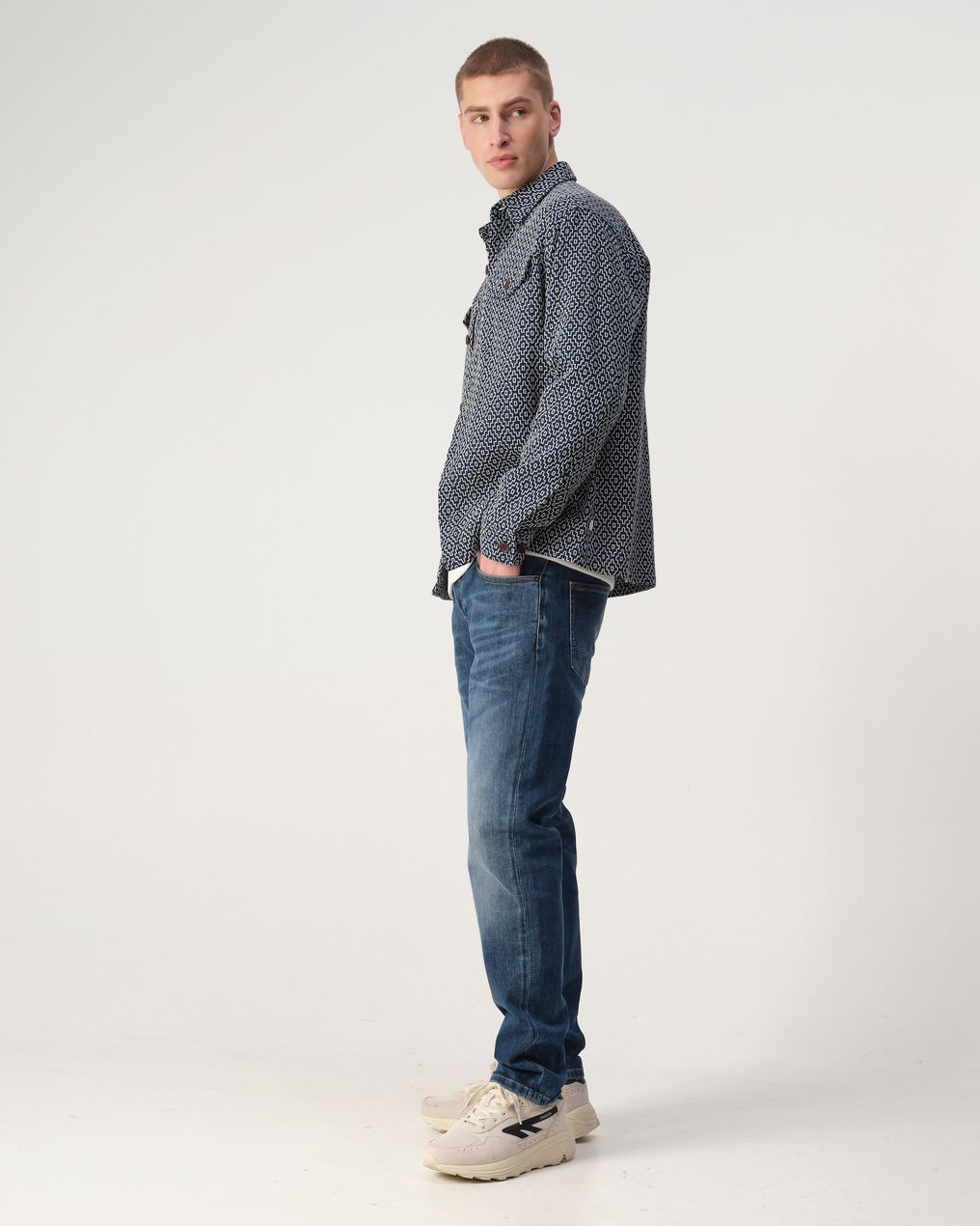 J.C. RAGS Rylee Jacquard Overshirt
