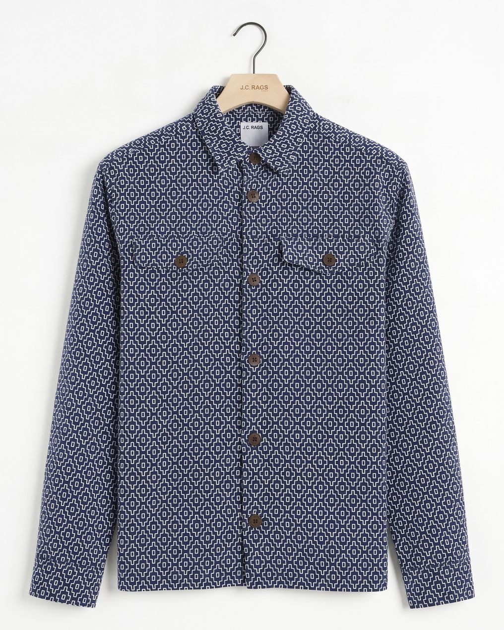 J.C. RAGS Rylee Jacquard Overshirt