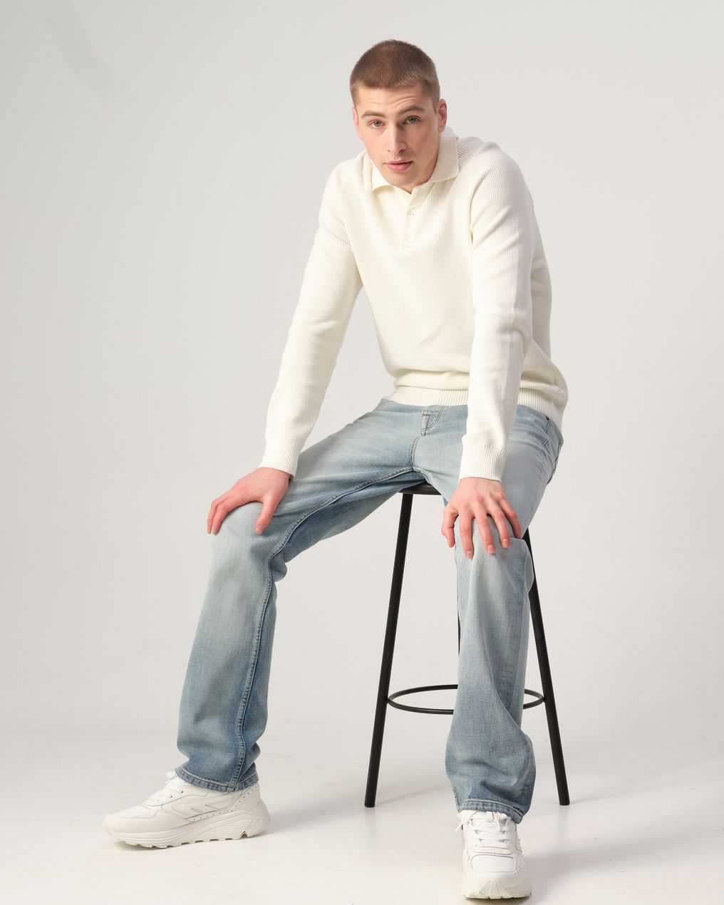 J.C. RAGS Polo Ewald Lange mouw