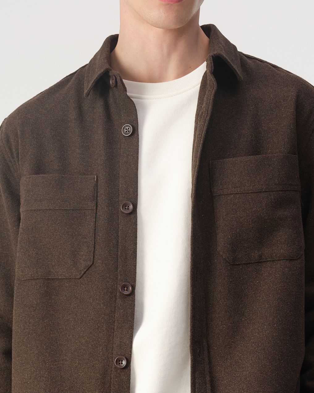 J.C. RAGS Ace Wool Overshirt