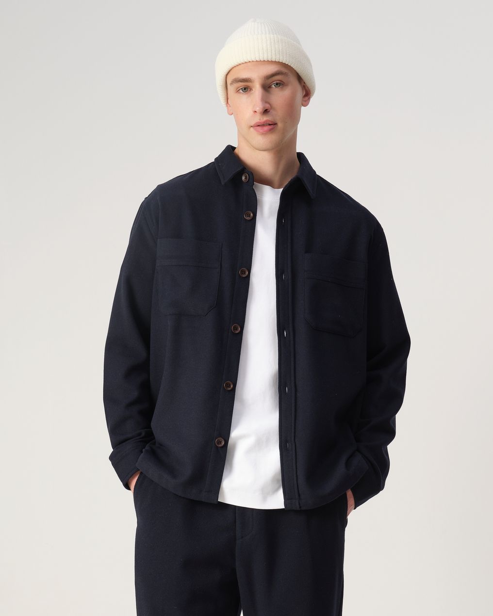 J.C. RAGS Ace Wool Overshirt