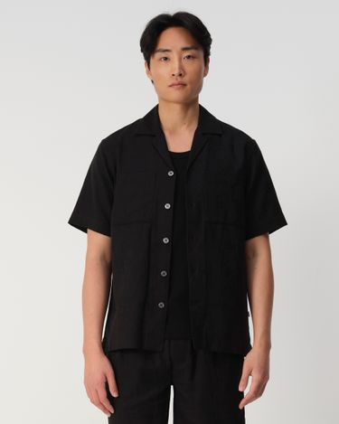 J.C. RAGS Aaron Jacquard Casual Overhemd