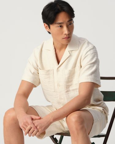 J.C. RAGS Aaron Structure Casual Overhemd