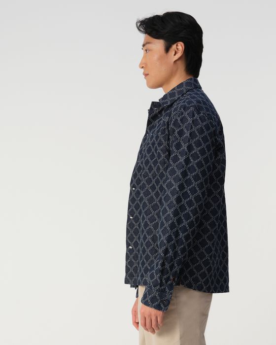 J.C. RAGS Roux Diamond Overshirt 