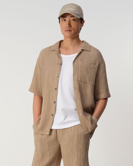 J.C. RAGS Duncan Waffle Casual Overhemd