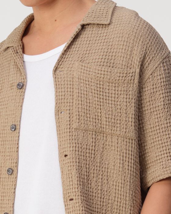 J.C. RAGS Duncan Waffle Casual Overhemd