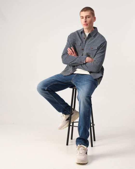 J.C. RAGS Rylee Jacquard Overshirt
